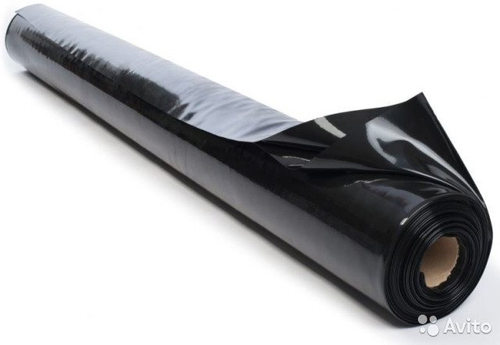 Плёнка 200мкм (гильза) ЧЕРНАЯ 1500мм Барнаул (50м)