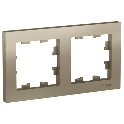 Рамка 2-мест Schneider Atlas Шампань