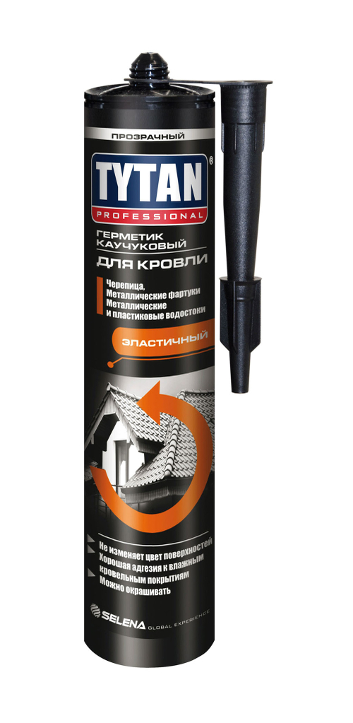 Герметик ТИТАН каучук кровельный коричневый 310мл