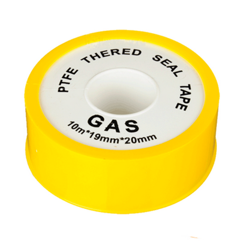 Лента фум 19мм*0,2мм*10м Желтая GAZ