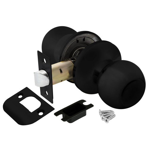 Ручка-защелка Punto DK672 BL-PS  (без фик.) черный