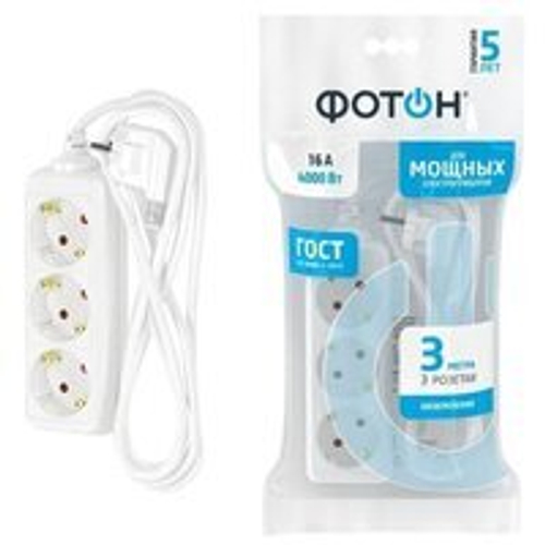 Удлинитель SmartBuy 3 роз. 5м с выкл.