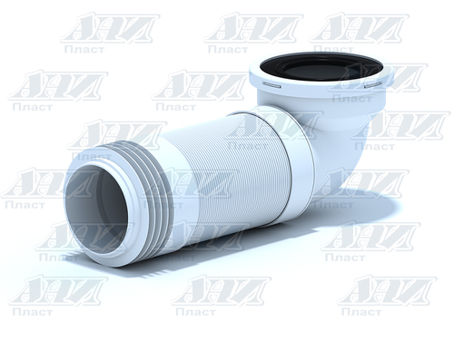 Удлинитель гибкий д/унитаза 280-550мм K719R 90 град.