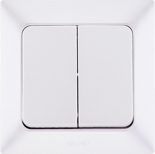 Выключатель 2кл СУ Ne-Ad Aras Жемчуг