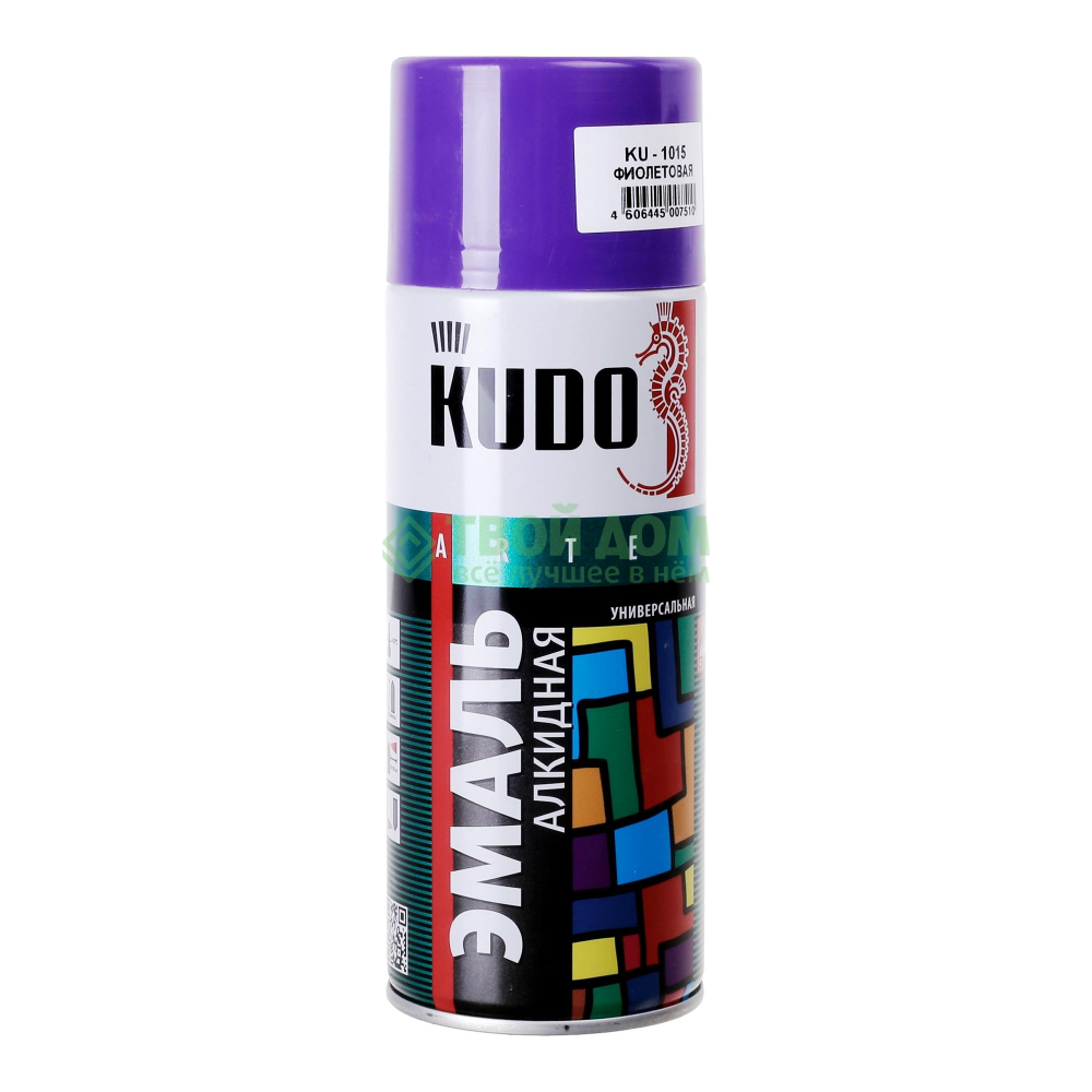 Эмаль аэрозольная фиолетовая 520мл KUDO