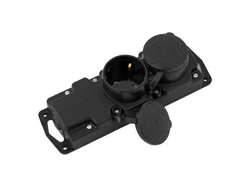 Колода розеточная 2 гнезда с загл. Bylectrica на вывод