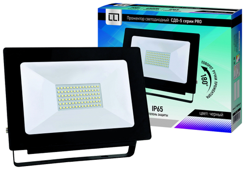 Прожектор LED СДО-7-есо 50Вт 6500К 4000Лм IP65