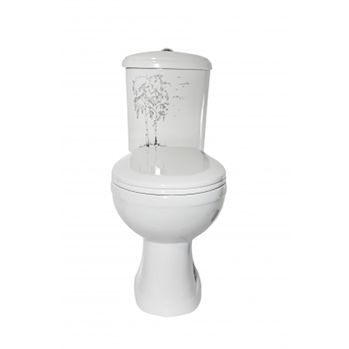 Унитаз-компакт/Оскольская/Дора декор березки