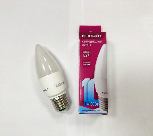 Лампа ОНЛАЙТ 61 960 OLL-C37-10-230-4K-E27-FR