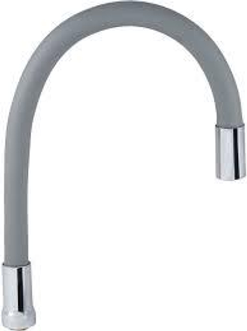 Гусак кухонный гибкий силиконовый серый