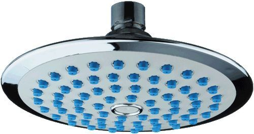 Лейка для верхнего душа Ду150мм хром/серый/голубой