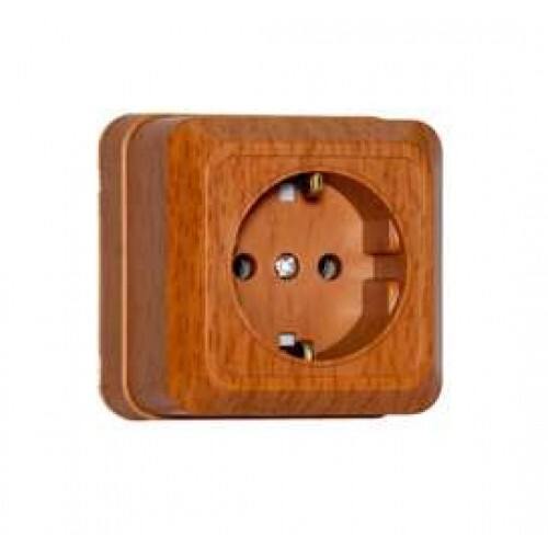 Розетка 1-ая ОУ с/з Олимп Бук