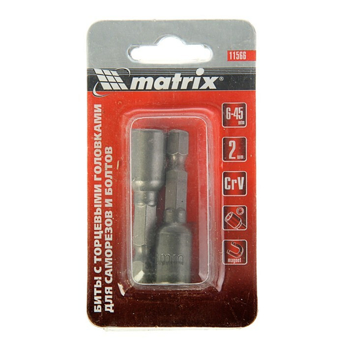 Бита 6мм 2шт Matrix