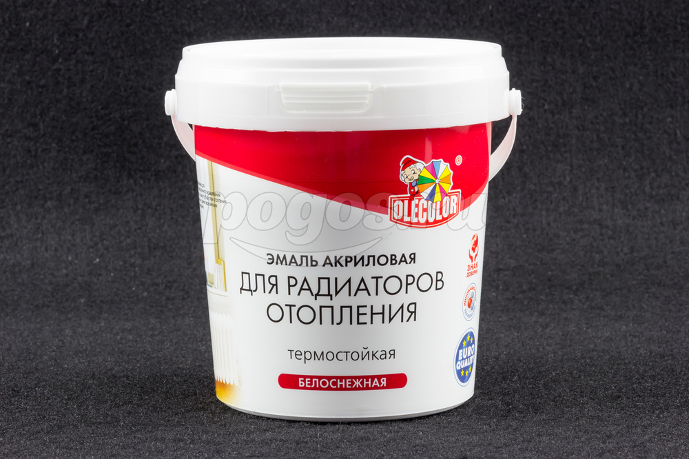 Эмаль алкидная.д/радиатора белая 0,9кг Ole Color