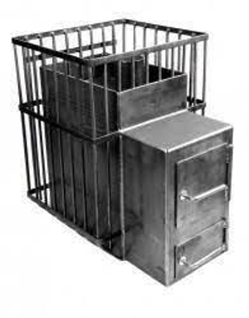 Банная печь под уголь "Астра-тоннель-зольник" 10мм