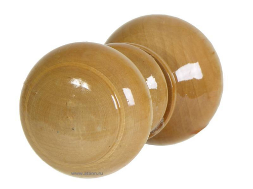 Ручка-кнопка (светлый лак)