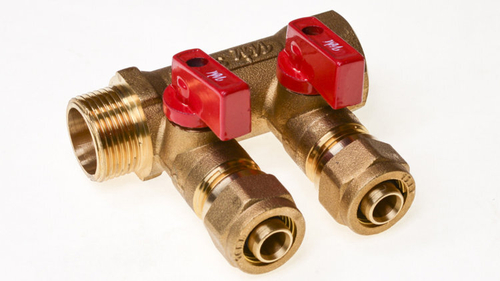 Коллектор для м/п 3/4*3/4*16*2 Г/Ш с кранами