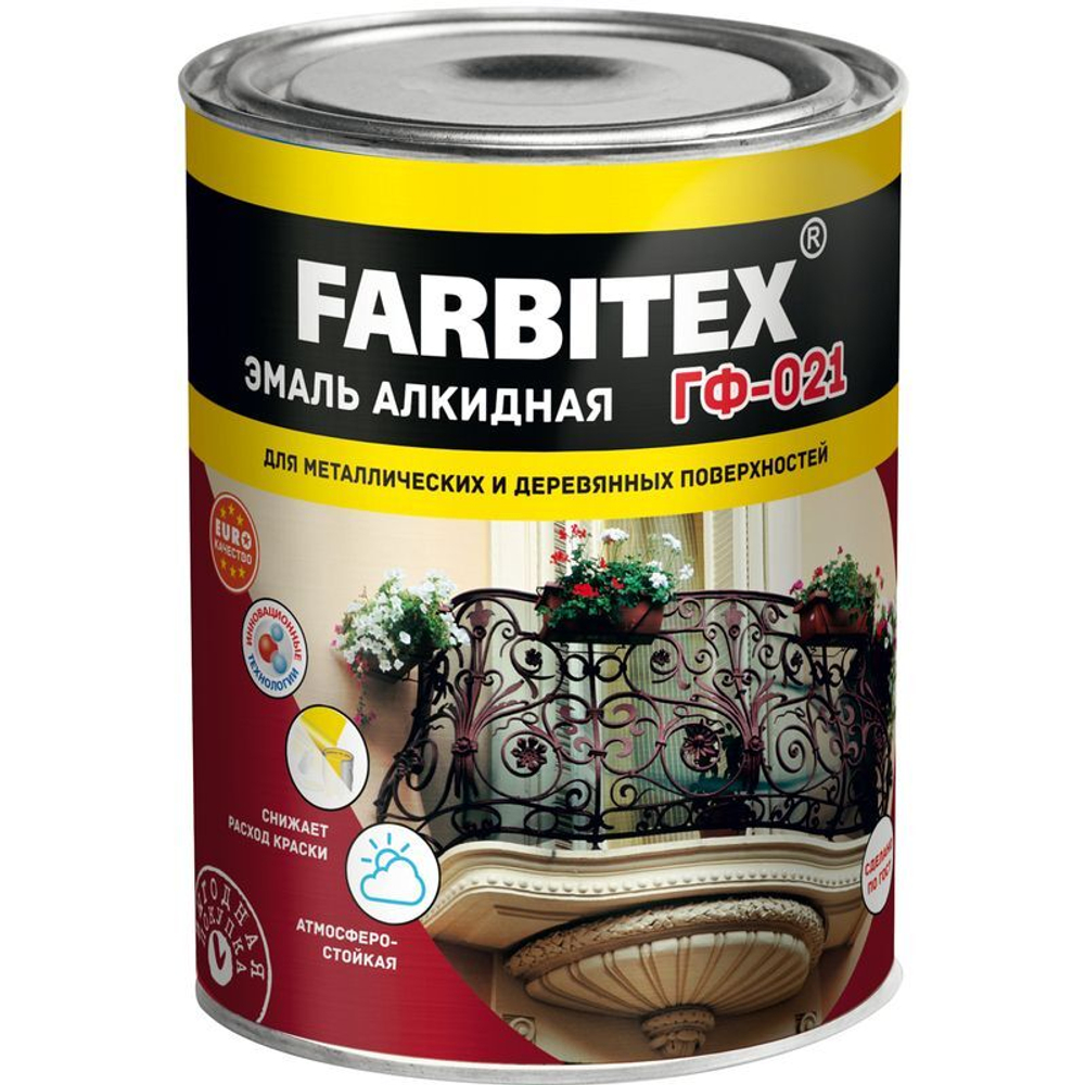 Грунтовка ГФ-021 крас.-коричн.2,7кг FARBITEX