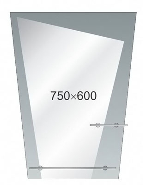Зеркало 600*750 ЗРП-118