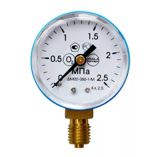 Манометр кислородный 2,5 МПа (25 атмосфер)