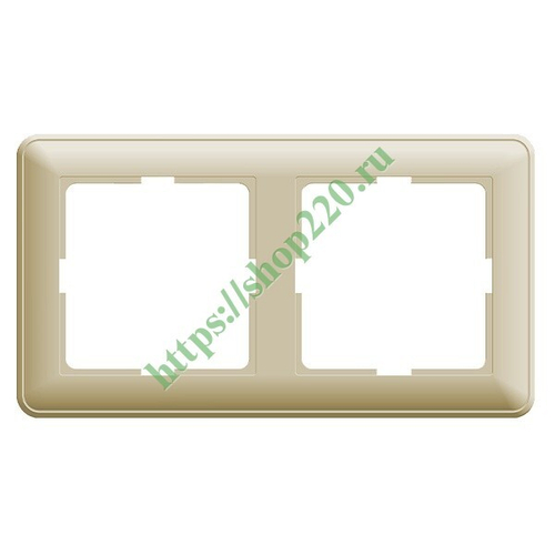 Рамка 2-мест Schneider W59 Бежевая