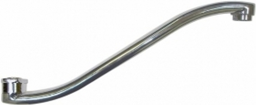 Гусак ванны плоский S-нос 50см (20710)