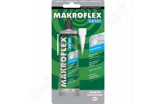 Герметик МАКРОФЛЕКС SX101 силик.санитарный прозрачный 70мл
