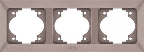 Рамка 3-мест Ne-Ad Aras Мокко