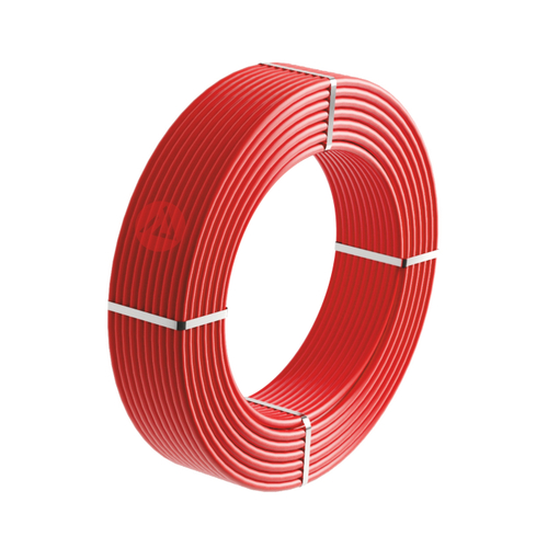 Труба PE-RT Про Аква Труба однослойная Белая/Красная 8 бар 16x2 бухта 300м  РЕЖЕМ