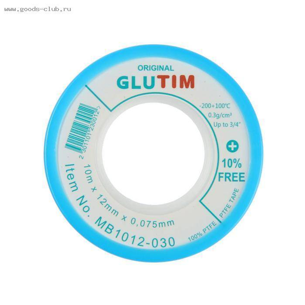 Лента фум 12мм*0,075мм*10м GLUTIM