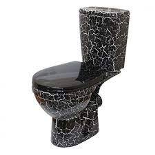 Унитаз-компакт /Rosa/Рио черный кракелюр