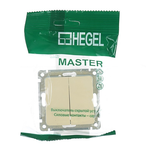 Выключатель 2кл.Hegel Мастер BC10-451