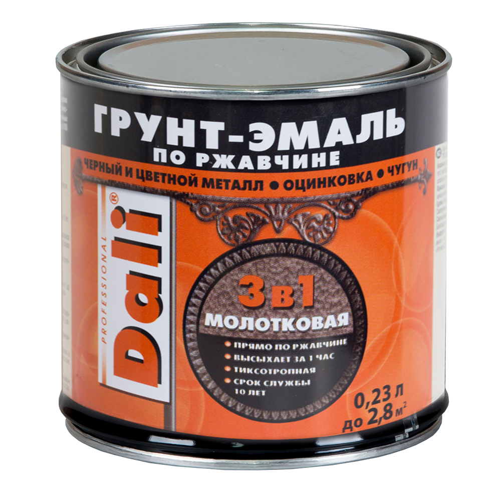 Грунт-эмаль по ржавчине DALI зеленый 0.75л