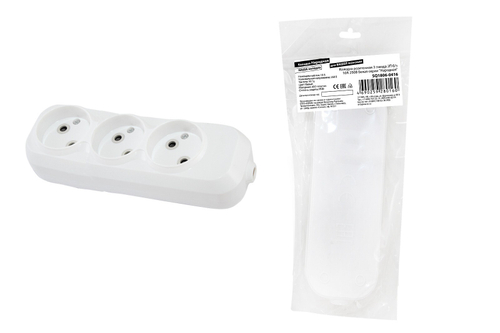 Колода розеточная 3 гнезда с/з 16А IONICH