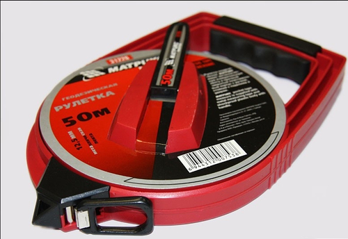 Рулетка геодезическая 50м х 12,5мм Matrix