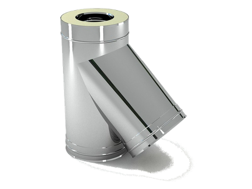 Тройник-сэндвич 150/210*45 (0,8мм) нерж/нерж