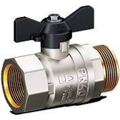 Кран шаровый LD Pride Ду20  в/н/р (бабочка) (22шт)