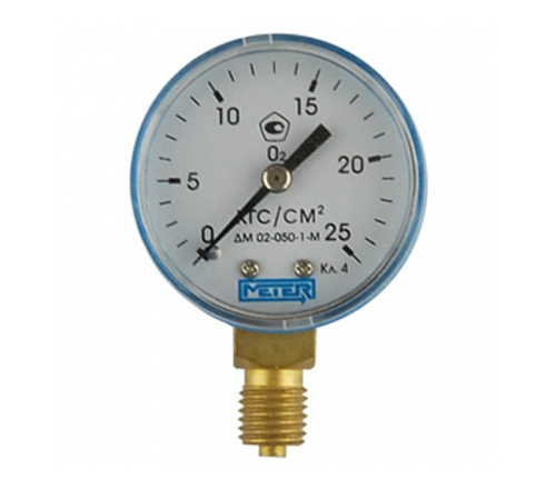 Манометр кислородный 25 МПа (250 атмосфер)
