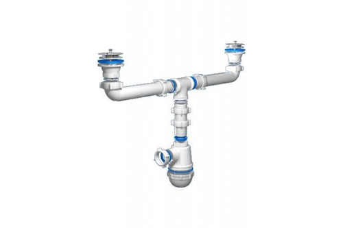 Сифон кухня АНИ А 3000 двойной