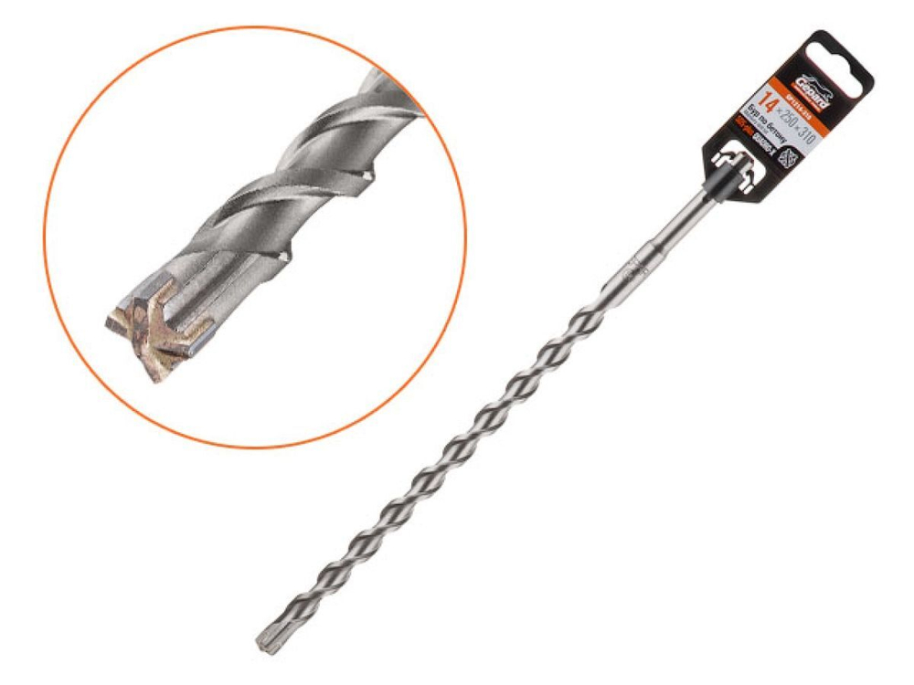 Бур по бетону 14х310 мм SDS PLUS Gepard