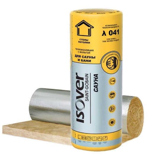 Утеплитель ISOVER Сауна (50*1200*12500) 15кв.м