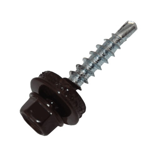 Саморез кровельный 4.8x51 шоколад RAL 8017
