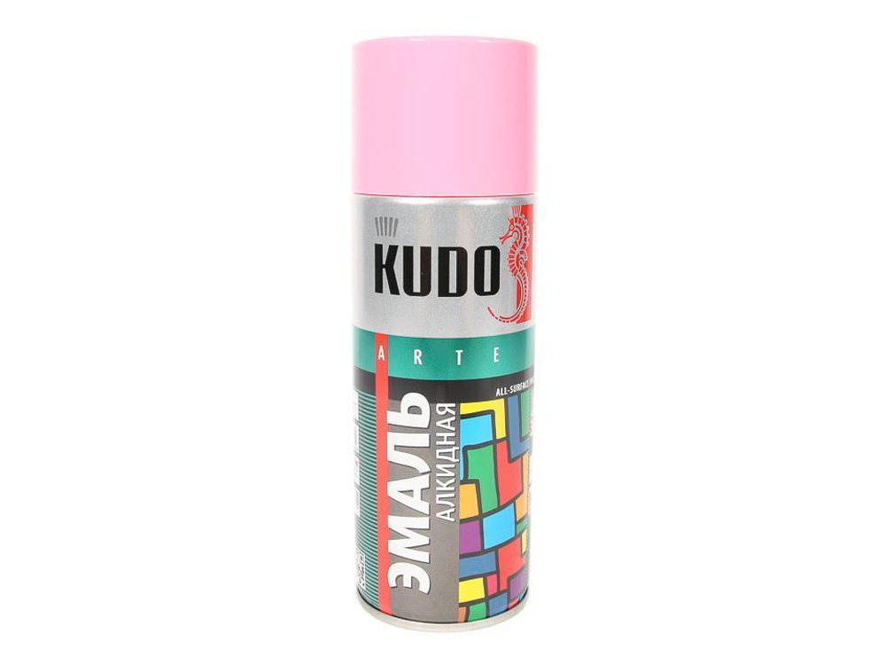 Эмаль аэрозольная розовая 520мл KUDO