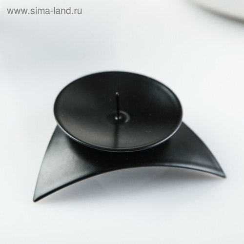 Подсвечник звездочка черный