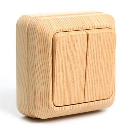 Выключатель 2кл ОУ Tdm Сосна