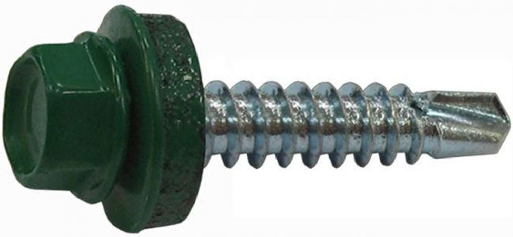 Саморез кровельный 4.8x28 зеленый