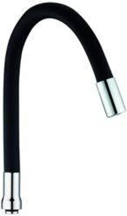 Гусак кухонный Frap гибкий силиконовый черный