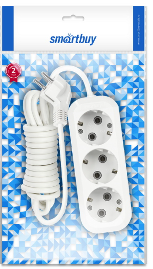 Удлинитель SmartBuy 3 роз. 3м