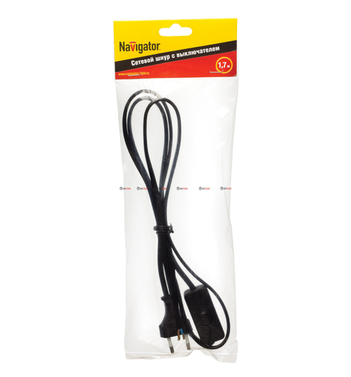 Шнур для бра 1,7м черный
